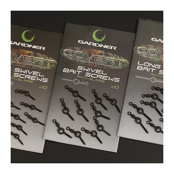 Gardner Covert Swivel Bait Screws Csalitüske Forgóval