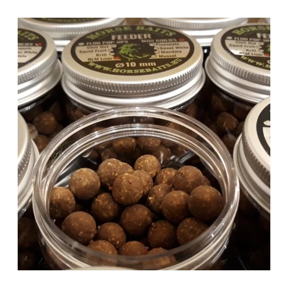 Horse Baits Feeder Mini Boilies BLM Liver  (10mm)
