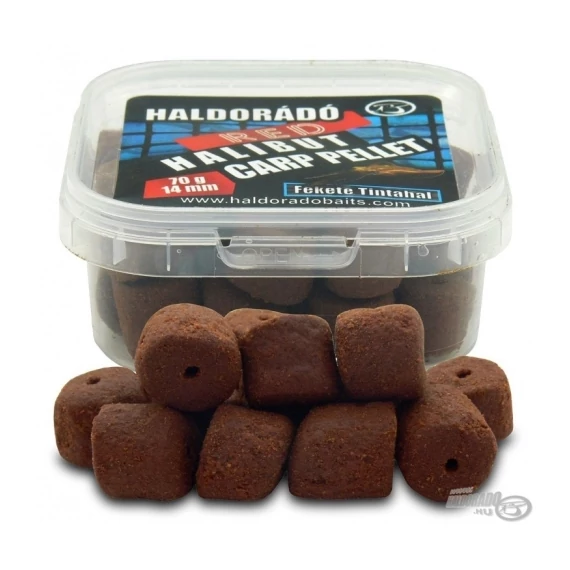 Haldorádó Red Halibut Carp Pellet - Fekete Tintahal