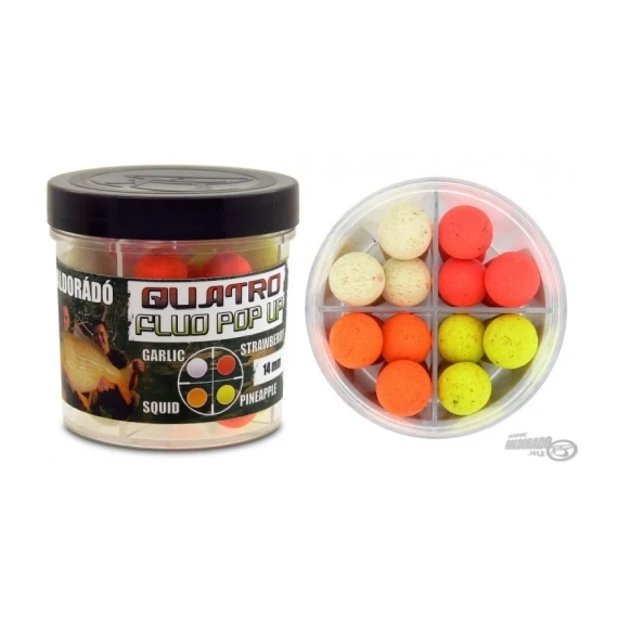 Haldorádó Quatro Fluo Pop Up Bojlik (4 különböző ízű)