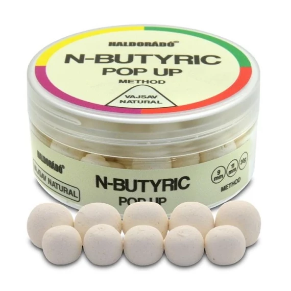 Haldorádó N-Butyric Pop Up Method Horogcsali (9-11mm) - Vajsav Natural