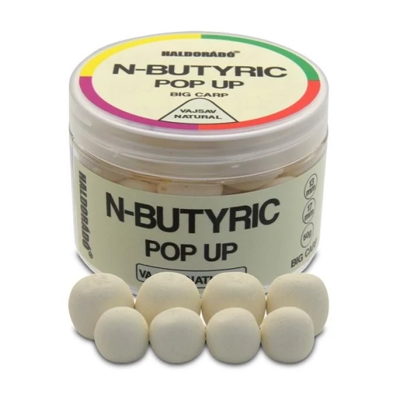 Haldorádó N-Butyric Pop Up Big Carp Horogcsali (13-17mm) - Vajsav Natural