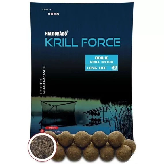Haldorádó Bojli Krill Force Boilie Long Life (Krill Natur, 700g)