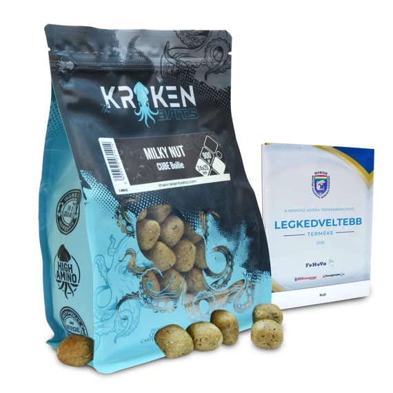 The Kraken Baits Milky Nut Shelf Life Boilie Cube