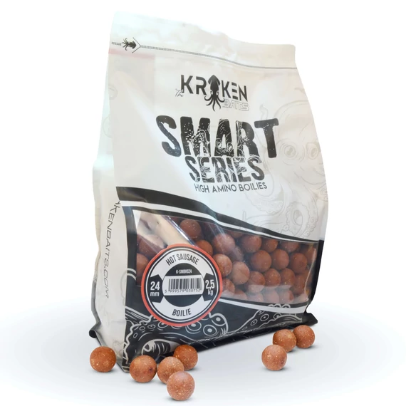 The Kraken Baits Smart Series Hot Sausage Boilie (2,5kg) 20/24mm méretekben