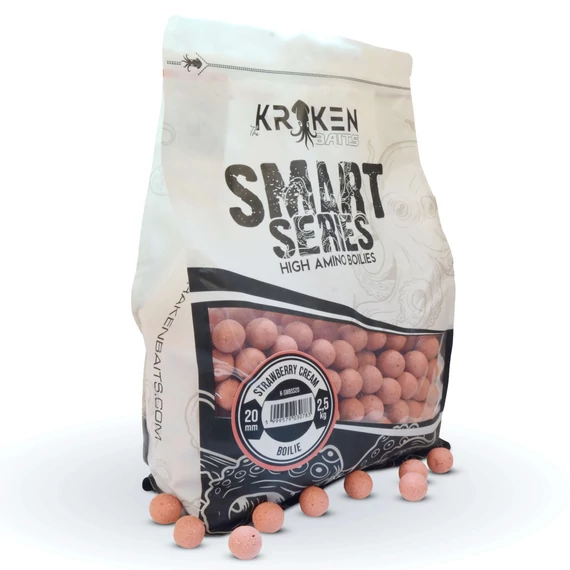 The Kraken Baits Smart Series Strawberry Cream Boilie (2,5kg) 20/24mm méretekben