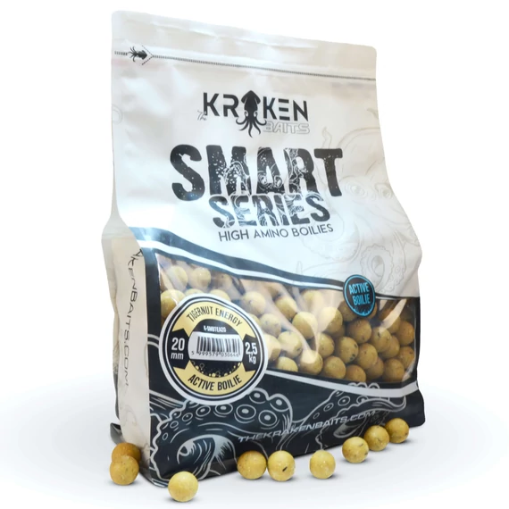The Kraken Baits Smart Series Tigernut Energy Active Boilie (2,5kg) 20/24mm méretekben