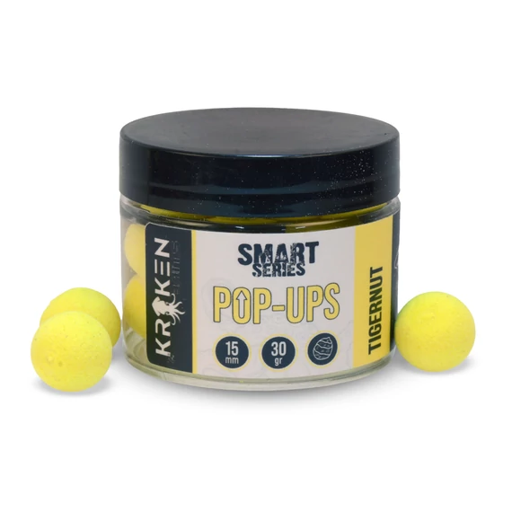 The Kraken Baits Smart Series Tigernut Fluo Yellow Pop Ups 12/15/18mm méretekben