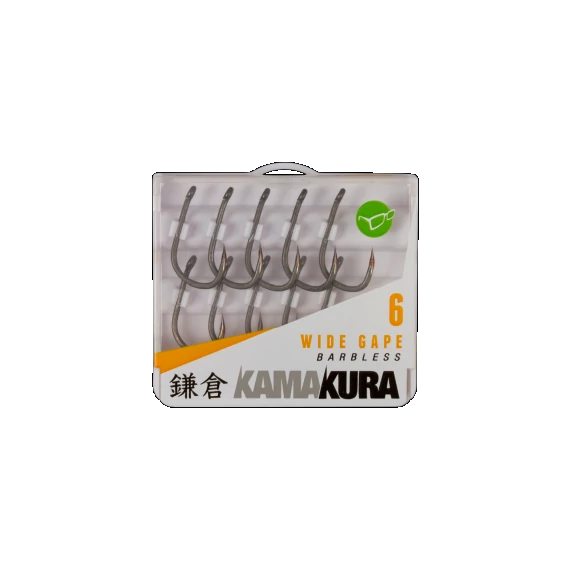 Korda Kamakura Wide Gape Barbless Szakáll Nélküli Horog