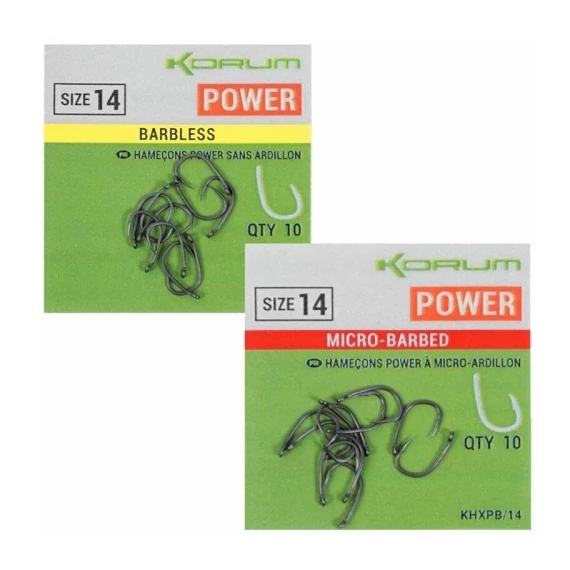 Korum Xpert Power Barbless Hooks