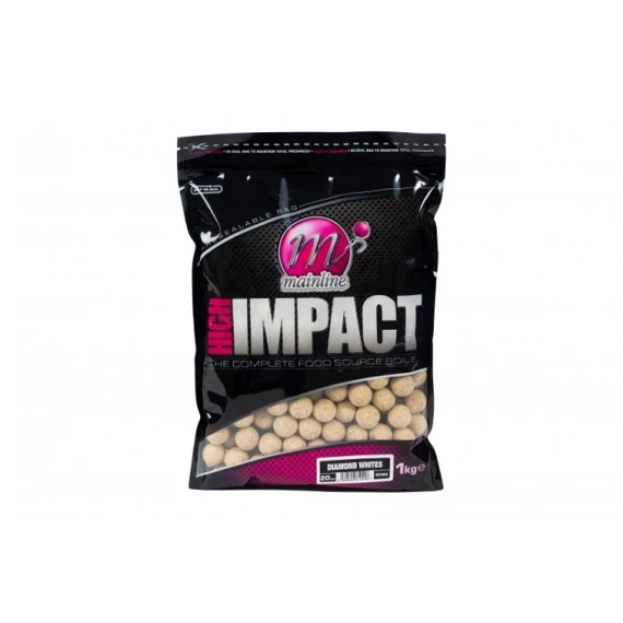 Mainline Bojli High Impact Boilies (1kg/20mm) - Diamond Whites