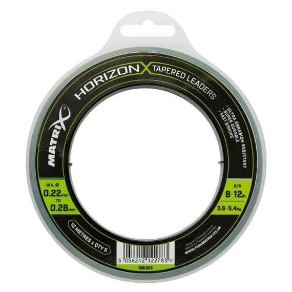 Matrix Horizon X Tapered Shock Leader Előtétzsinór (8lb/12lb)