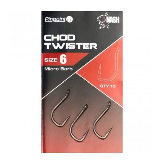 Nash Pinpoint Chod Twister Utóélezett Horgok