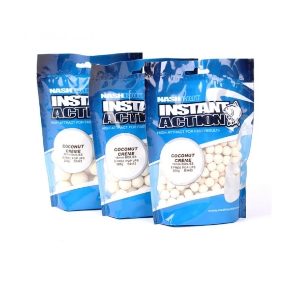 Nash Instant Action Boilies Coconut Crčme Bojli