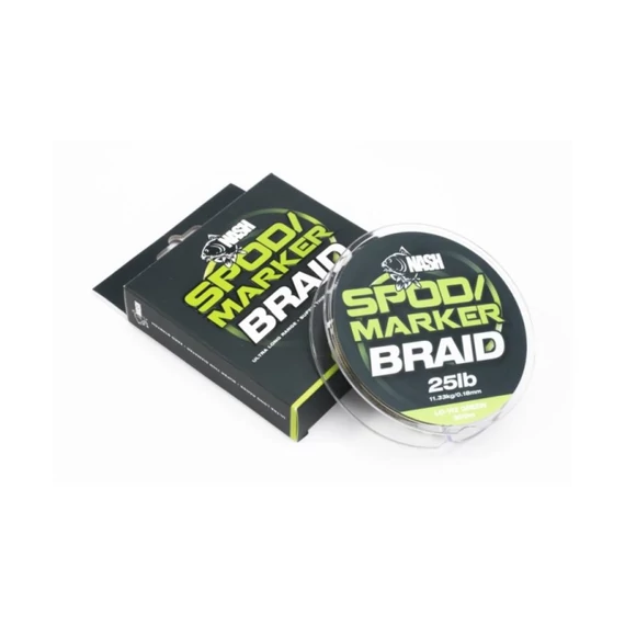 Nash Spod And Maker Braid Hi-Viz Green Fonott Zsinór