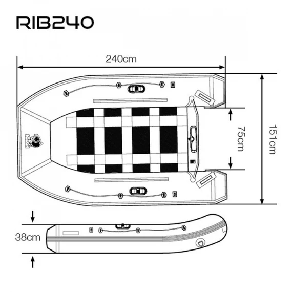 Nash Gumicsónak Boat Life Inflatable Rib 240