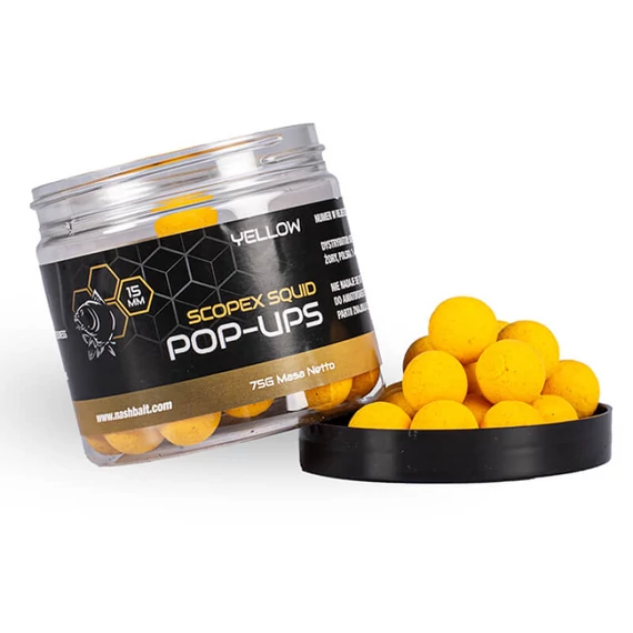 Nash Scopex Squid Pop Ups Yellow 75g