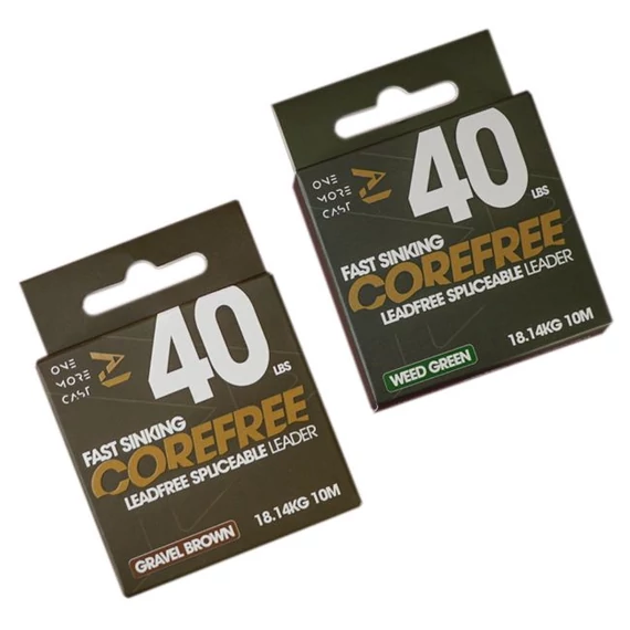 One More Cast Ólommentes Leader Corefree Leadfree Leader (10m) - Gravel Brown