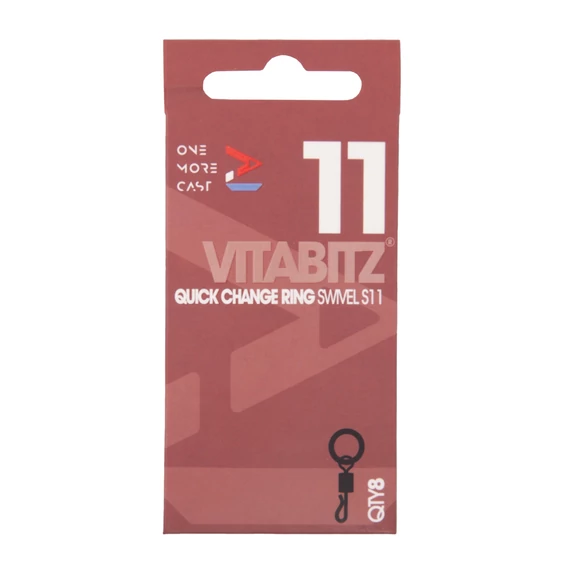 One More Cast Gyorscsatlakozós Forgókapocs Vitabits QC Ring Swivel (8db) - 8