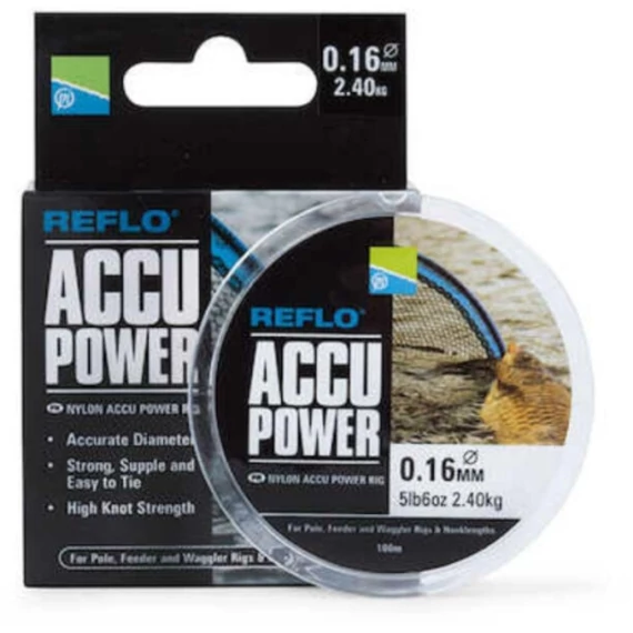 Preston Accu Power Előkezsinór - 0,10mm