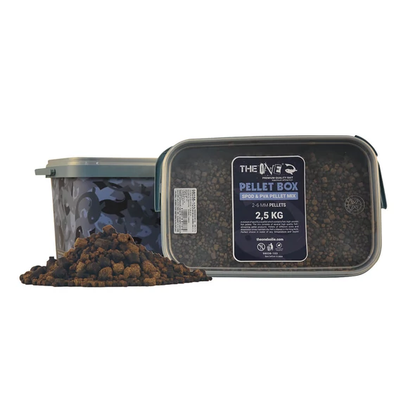 The One Pellet Box Spod&PVA Pellet Mix (2,5kg + Vödör)