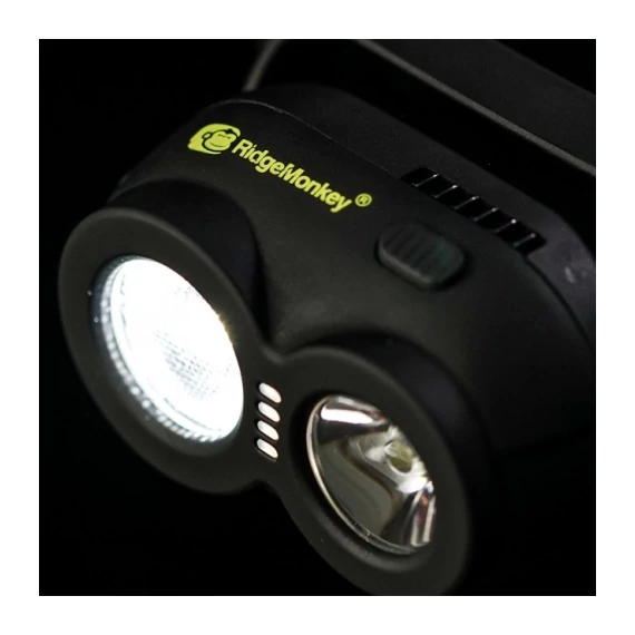 RidgeMonkey VRH150 Headtorch Tölthető Fejlámpa