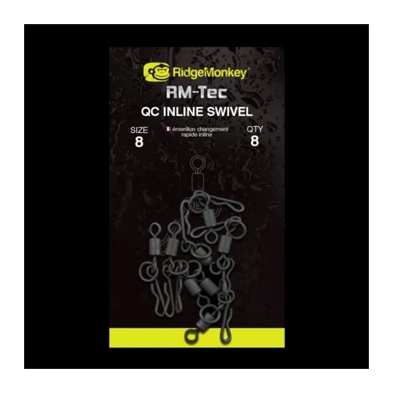 Ridgemonkey Rm-Tec Qc Inline Swivel Gyorskapcsos Karikás Forgó