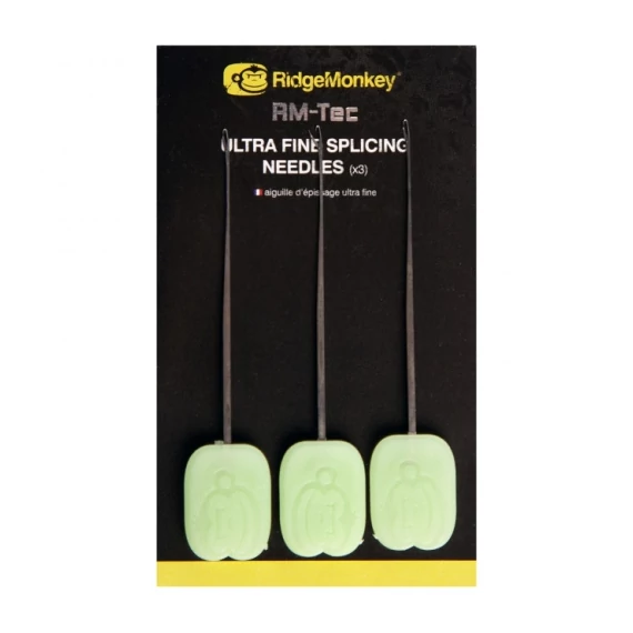 RidgeMonkey RM-Tec Ultra Fine Splicing Needles Leadcoe Fűzőtű (3db)