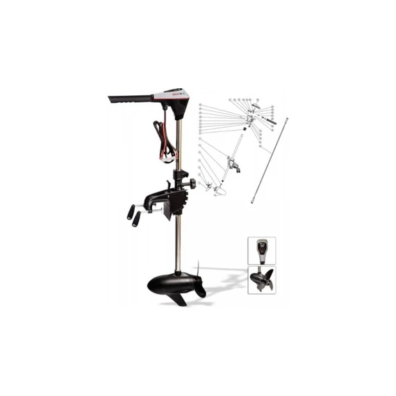 Rhino BLX110 LB Kefe Nélküli Elektromos Csónakmotor (24V)