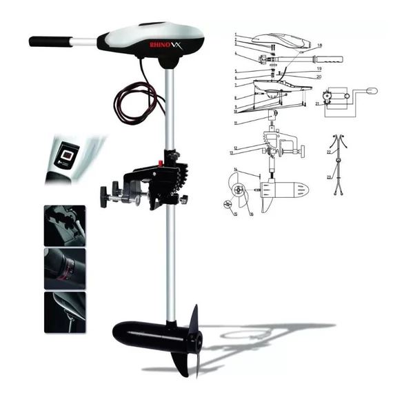 Rhino Elektromos Csónakmotor VX 54 54lb (12V)