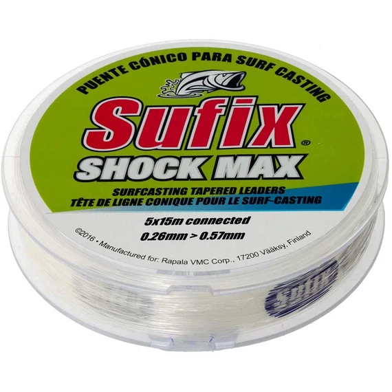 Sufix Shock Max Tapered Line Clear Monofil Dobóelőke (vastagodó)