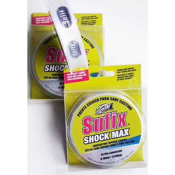 Sufix Shock Max Tapered Line Clear Monofil Dobóelőke (vastagodó)
