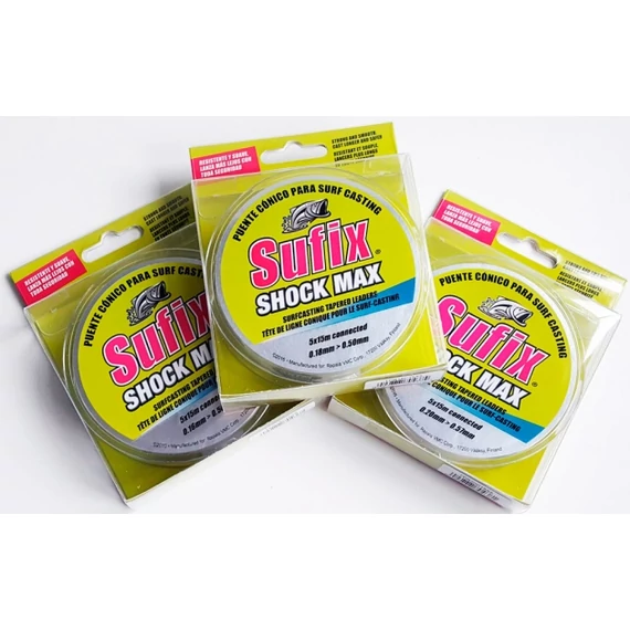 Sufix Shock Max Tapered Line Clear Monofil Dobóelőke (vastagodó)