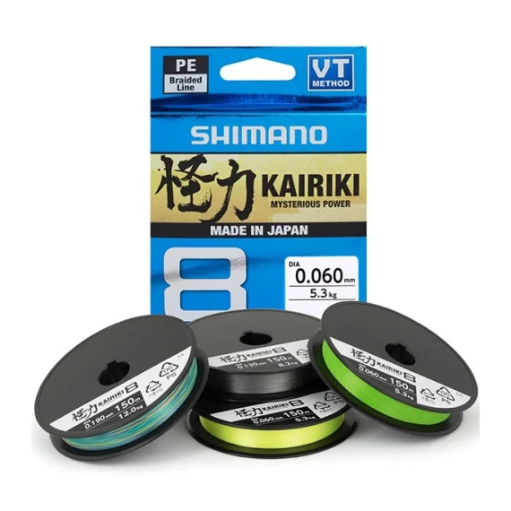 Shimano Kairiki Mantis Green 8 Szálas Fonott Zsinór (150m)