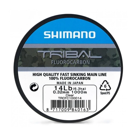 Shimano Bojlis Zsinór Tribal Carp Fluorocarbon (1000m) - 0,35mm