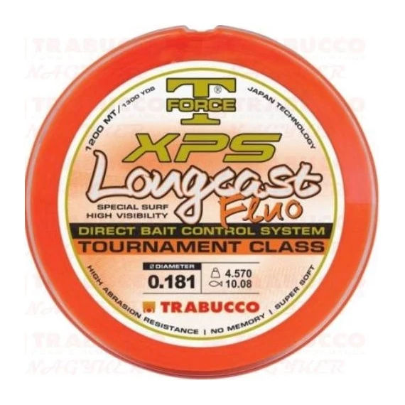 Trabucco T-Force XPS Long Cast Fluo Távdobó Monofil Zsinór - 0,35mm/1200m