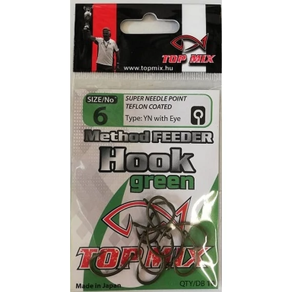 Top Mix Method Feeder Horog Vörös/Red