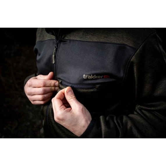 Trakker Marl Fleece Back Hoody Pulóver