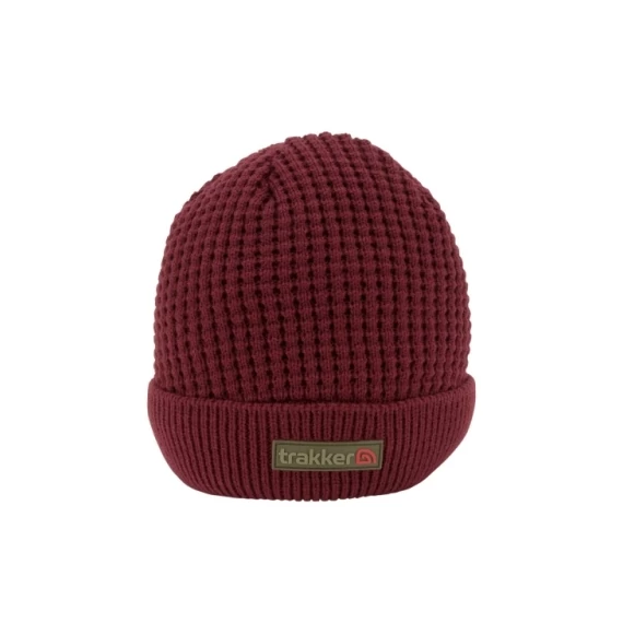 Trakker Plum Textured Beanie Hat Kötött Sapka