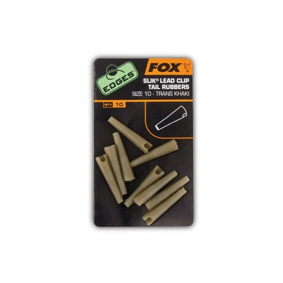 FOX Elhagyós Gumihüvely Edges Slik Ead Clip Tail Rubber Trans Khaki