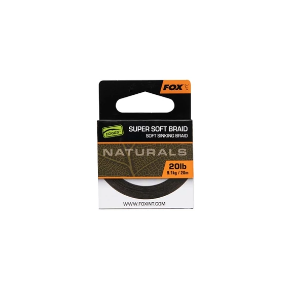 FOX Edges Naturals Super Soft Braid Süllyedő Lágy Előkezsinór