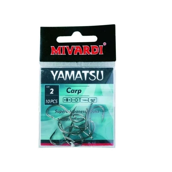 Mivardi Horog Yamatsu Carp (10db, Black Nickel)