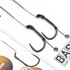 Korda BASIX Ready Tied Hair Rigs Wide Gape 4/6/8 Barbless - hajszállal kötött szakáll nélküli kész horogelőkék 4, 6, 8-as Wide Gape horoggal
