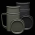 RidgeMonkey ThermoMug DLX Brew Set Grey/Green - szürke/zöld duplafalú bögre szett tárolókkal