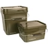 Trakker 17 Litre Olive Square Containers - 17 liters szögletes műanyag vödör